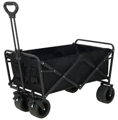 Produktbild von Infinity Goods Bolderkar XL - Opvouwbaar - 180KG Draagkracht - Draaibare Wielen - 95 x 57 x 96 CM -