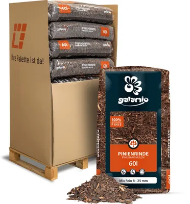 Produktbild von Galamio Rindenmulch Pinie Mix Fein 60l x 13 Sack 780l  Palette