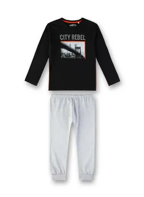 Produktbild von Sanetta langer Jungen Schlafanzug "City Rebel" Gr.128