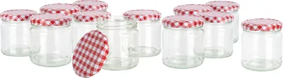 Produktbild von VBS Gläser mit Schraubdeckel "Rund", 170 ml 12 Stück