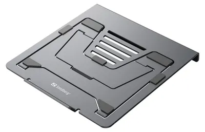 Zdjęcie produktu dla Sandberg 136-83, Podstawka na notebooka, Szary, Aluminium, USB 3.2 Gen 2 (3.1 Gen 2) Type-C, USB 3.2 Gen 2 (3.1 Gen 2) Type-A, RJ-45, 100 W, 245 mm