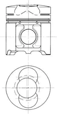 Produktbild von KOLBENSCHMIDT 94654600 Kolben für MAGIRUS-DEUTZ D-Series für DEUTZ-FAHR AGROLUX für FENDT Farmer für AGCO ALLIS SERIE 6