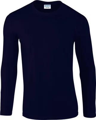 Image de Gildan - T-shirt pour hommes/femmes unie à manches longues FK2951 (S) (bleu marine)