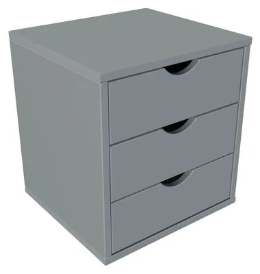 Immagine prodotto di Contenitore a 3 cassetti - Grigio