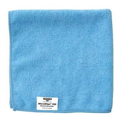 Produktbild von Unger Mikrofasertuch MicroWipe 200 blau Grü¦üe 40x40cm 80% Polyester 20% Polyamid