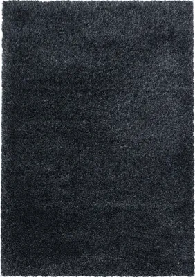 Produktbild von Teppich Läufer Wohnzimmer Anthrazit 80x150 Unicolor - Einfarbig aus Polyester