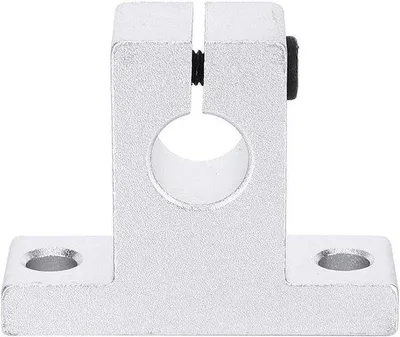 Obrázek produktu pro Lineární vedení, upínací lišta, průměr osy 10 mm, hliníkový držák, upevnění