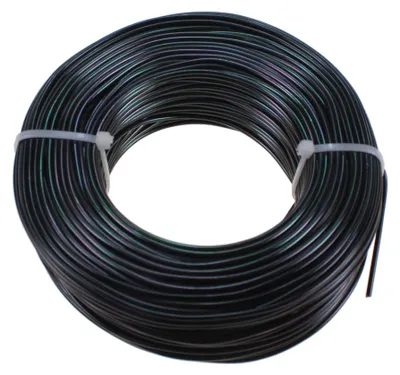 Produktbild von 60m Aluminiumdraht Ø 2mm Aludraht Basteldraht Dekodraht Schmuckdraht schwarz