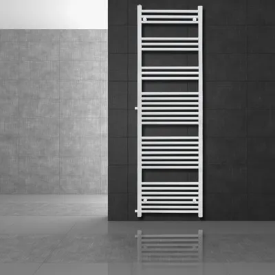 Obrázek produktu pro LuxeBath koupelnový radiátor s bočním připojením, 500x1800 mm, bílý, rovný, bez topného tělesa