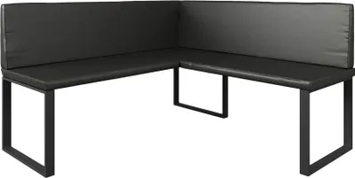 Obrázok produktu pre Rohová lavica do jedálne Vicco Ravon čierna 150 x 150 cm, Model 58496