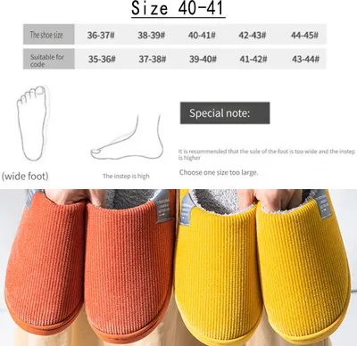Produktbild von Memory Foam Hausschuhe Herren Damen Winter Warme Pantoffeln Weiche Leicht Bequeme Slipper(Streifen Geldgans gelb,40-41)