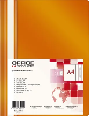 Obrázek produktu pro Rychlovazač, A4, Pp, 100/170 ?m, Oranžový