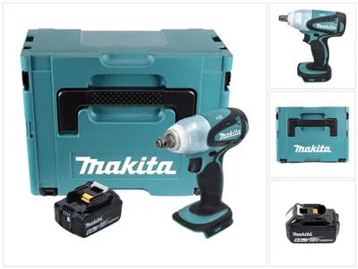 Immagine prodotto di Avvitatore a impulsi a batteria Makita DTW 251 G1J 18 V 230 Nm 1/2" + 1x batteria ricaricabile 6,0 Ah + Makpac - senza caricabatterie