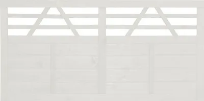 Produktbild von Vorgartenzaun Konsta Venga 180 x 90 cm cremeweiß