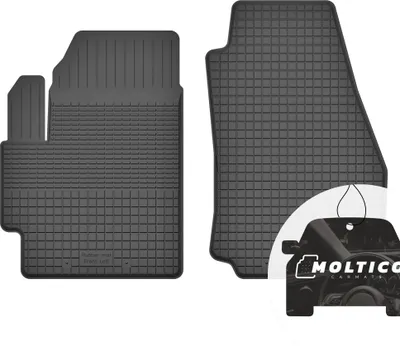 Produktbild von Vorne Gummimatten mit Rand Auto Fußmatten Gummi Automatten Passgenau 2-teilig Set - passend für Chevrolet Rezzo 2000-2008