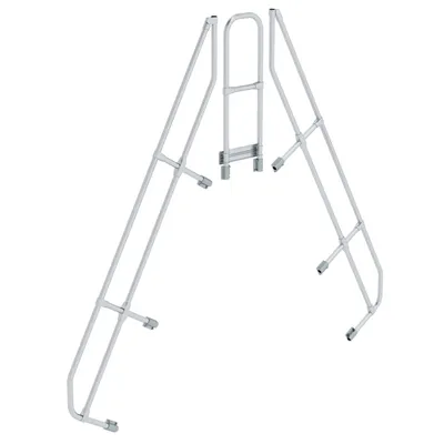 Produktbild von Günzburger Steigtechnik zweiter Handlauf für Überstiege 60° mit 9 Stufen - 600969