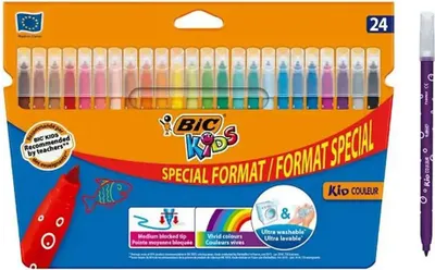 Produktbild von Bic Kids Couleur 9117373 Marker 24 Einheiten Mehrfarbig  Kinder Mehrfarbig One Size