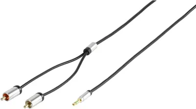 Immagine prodotto di ViVanco™41202 cavo audio 1,2 m 2 x RCA 3.5mm Nero