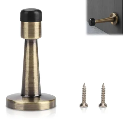 Produktbild von Türstopper – Antik Messing mit Gummi-Puffer