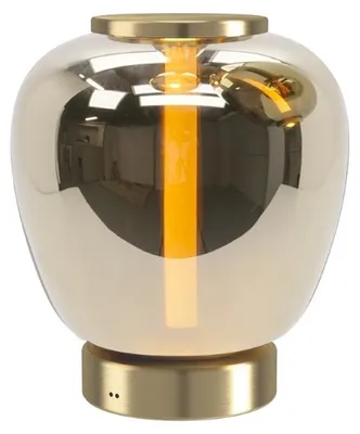 Obrázek produktu pro Designová stolní lampa Fruitera, zlatá barva, průměr 21 cm