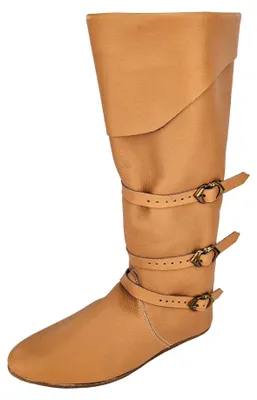 Produktbild von Spätmittelalter Stulpenstiefel naturbraun Gr. 43
