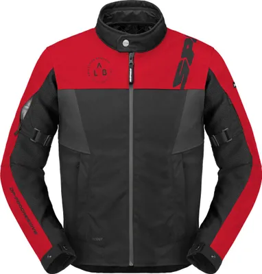 Image de Veste de moto textile imperméable Spidi Corsa H2Out, noir/rouge, XL