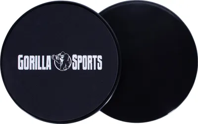 Produktbild von GORILLA SPORTS® Fitness Sliders - 2er Set, doppelseitig für Hartböden, Teppich, Parkett - Core Gleitscheiben Slide Pads, Gliding Discs