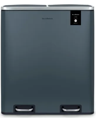 Immagine prodotto di Separatore di rifiuti da cucina ad alte prestazioni 3 cestini rimovibili Separazione dei rifiuti di riciclo Coperchio silenzioso, 54L