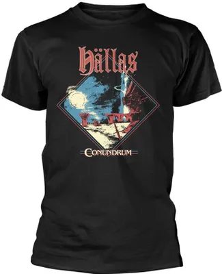 Image de Hällas - T-shirt "Conundrum" pour homme/femme unie PH1335 (L) (Noir)