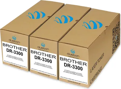 Produktbild von 3x DR3300 Band Schwarz kompatibel mit Brother HL5440D HL5450D HL5470D HL5470DWT HL6180DW
