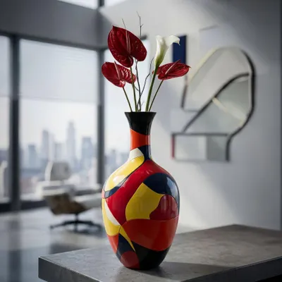 Immagine prodotto di Mauro Ferretti Vaso Rubik Ø29x59 cm multicolore