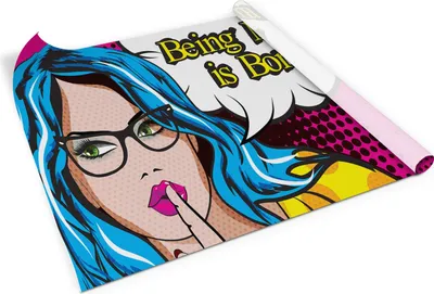 Immagine prodotto di Pop art - Pellicola adesiva in PVC per mobili - Pellicola per rinnovo mobili - Pellicola autoadesiva per mobili - cucina - armadi - Pellicola per decorazione mobili - 100x50 cm