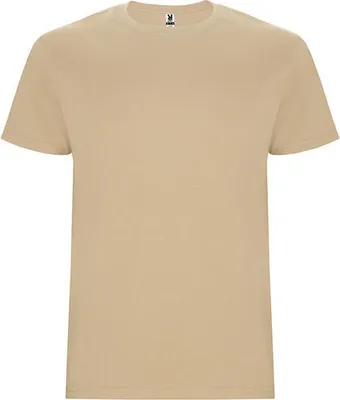 Produktbild von Roly CA6681 | Stafford T-Shirt - Doppellagiger Rundhalskragen - Farbe: Sand 07 - Größe: L