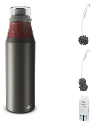 Produktbild von alfi ENDLESS BOTTLE Trinkflasche – Vorteilsset mit Reinigungsbürste CLEAN FIX 30 cm