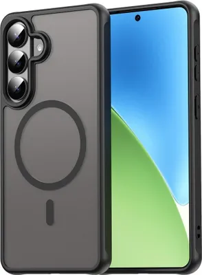 Produktbild von Samsung Galaxy S26 Plus Hülle - Coverup Mattes Transparentes Back Cover mit Kameraschutz - MagSafe Compatible - Schwarz