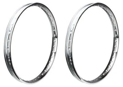 Obrázek produktu pro 2 ks chromovaných ráfků 1,35 x 19 palců (36 otvorů) – univerzální pro mopedy, mofy, Mokick, Hercules, Kreidler, Zündapp, Puch, Simson