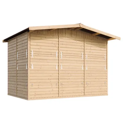 Obrázek produktu pro TIMBELA M150B H232x336x263 cm/6 m2, velká multifunkční zahradní barová prodejní chata dřevěné prodejní stánky