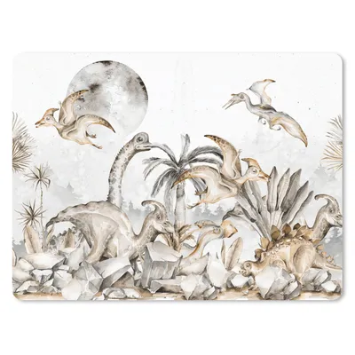 Produktbild von MuchoWow® Mauspad Mousepad Dino - Dschungel - Natur - Tiere - Kinder - Kinder 40x30 cm - Mousepads - Maus Mat - Pad - Mausunterlage - Anti Rutsch