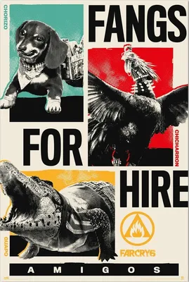 Obrázok produktu pre Plagát farcry6 tesáky na prenájom
