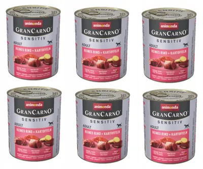 Produktbild von animonda GranCarno pure beef + potatoes, Adult, Rind, Kartoffel, 800 g