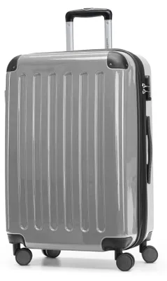 Produktbild von HAUPTSTADTKOFFER - Alex - Hartschalen-Koffer mit Erweiterung Reisekoffer Hardcase Check-In Luggage 15-20 kg, expandable Trolley glossy 65 cm, 74 L,Silber