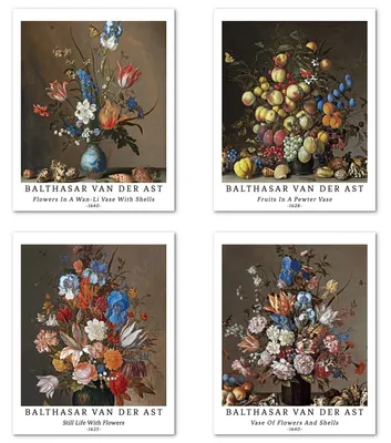 Obrázok produktu pre Sada 4 umeleckých tlačí Giclée bez rámu