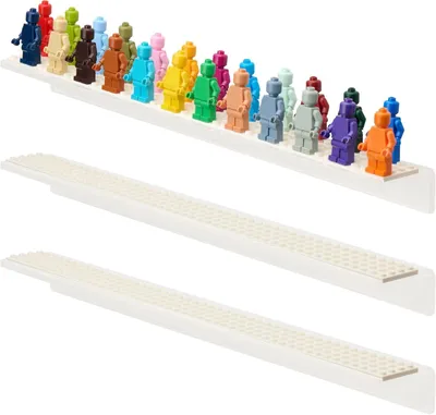 3er-Pack Wandregal für Minifiguren – Acryl Display bis 72 Figuren