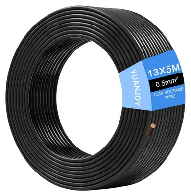 Produktbild von 13-poliges Anhängersteckdose, schwarz, 5 Meter, 0,5 mm², für Fahrzeuge