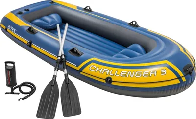 Produktbild von Aufblasbares Schlauchboot Premium für 2 oder 3 Personen, robust, Rudern und Pumpe