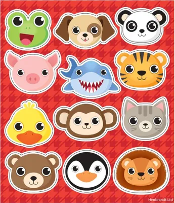 Produktbild von 12 Bunte Tierwelt Sticker