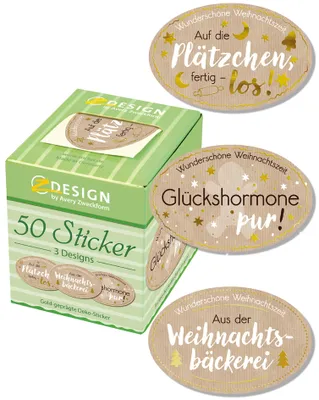 Image de Weihnachtsetikett auf Rolle Gebäcksprüche