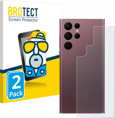 Produktbild von 2x BROTECT Schutzfolie für Samsung Galaxy S22 Ultra 5G (Rückseite) Displayschutz Displayschutzfolie Folie Matt Entspiegelungsfolie
