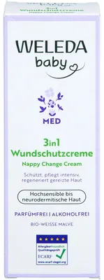Obrázok produktu pre Weleda baby 3 v 1 krém na ochranu pred opareninami s organickou bielou slezinou 50 ml