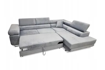 Produktbild von MYSEN Ecksofa Lugo mit Schlaffunktion L-Form Rechts, Sofa mit Bettkasten, Wohnzimmersofa, Couch, Soffa, Bettsofa, Couchgarnitur, 277x203 cm, Grün